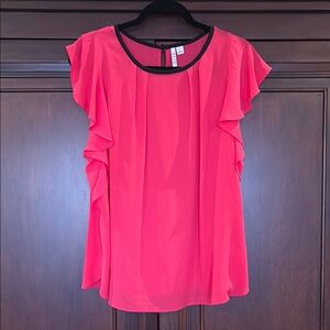 Women's Ruffled Pink Top